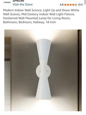 Modern Double Cone Wall Sconce — 18 inch